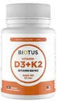 Вітамін D3+К2 Biotus D3+K2 4000 МО/100 мкг, 60 капсул
