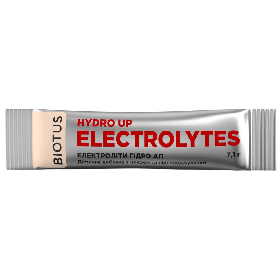 Електроліти Гідро Ап Biotus Eloctrolytes Hydro Up з цукром та підсолоджувачем,саше 7,1 г, 1 шт.: ціни та характеристики