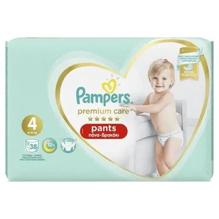 PAMPERS Baby Pants Premium Pants № 4, 9–15 кг, 38 штук, упаковка «Джамбо»