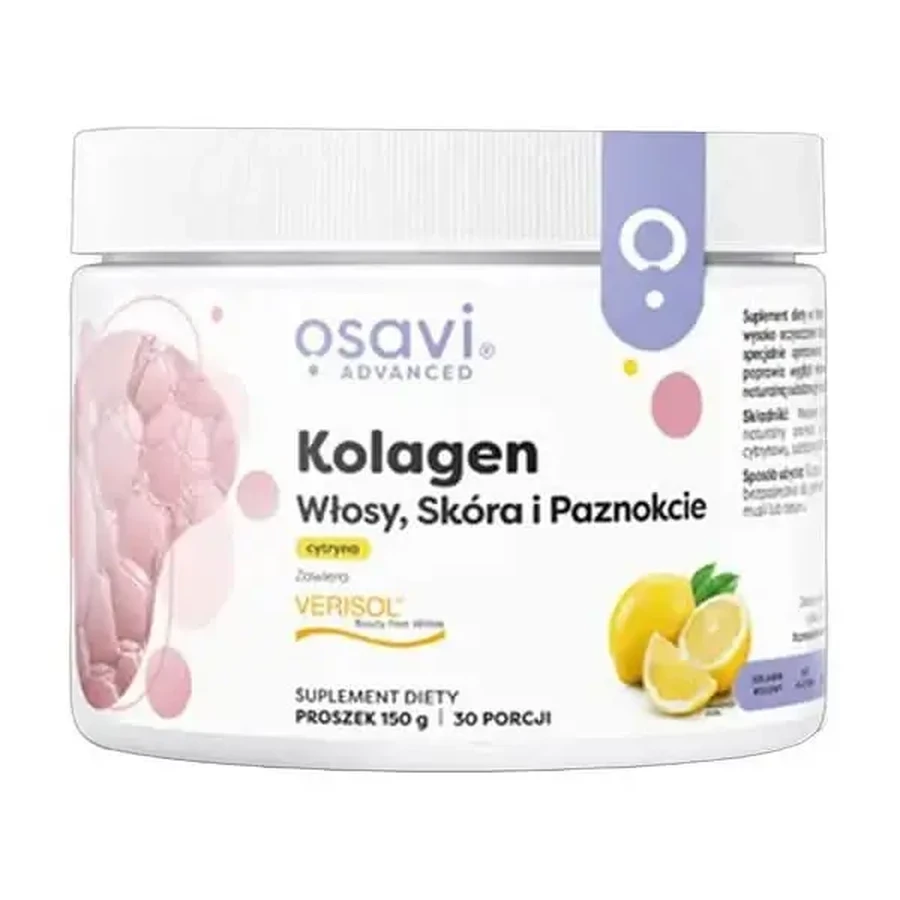 Osavi Коллаген для волос, кожи и ногтей, порошок, лимонный вкус, 150 г: цены и характеристики