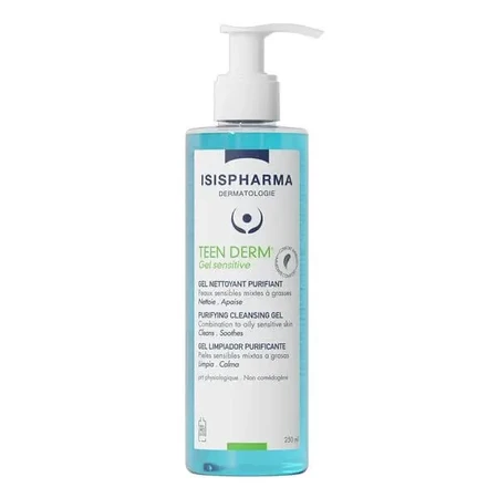 ISISPHARMA TEEN DERM GEL SENSITIVE, очищающий гель для умывания лица, 400 мл: цены и характеристики