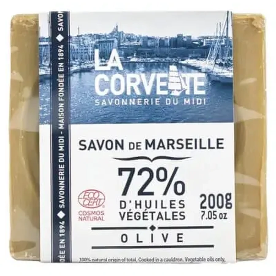Мыло «La Corvette Marseille» на основе оливкового масла, 200 г: цены и характеристики