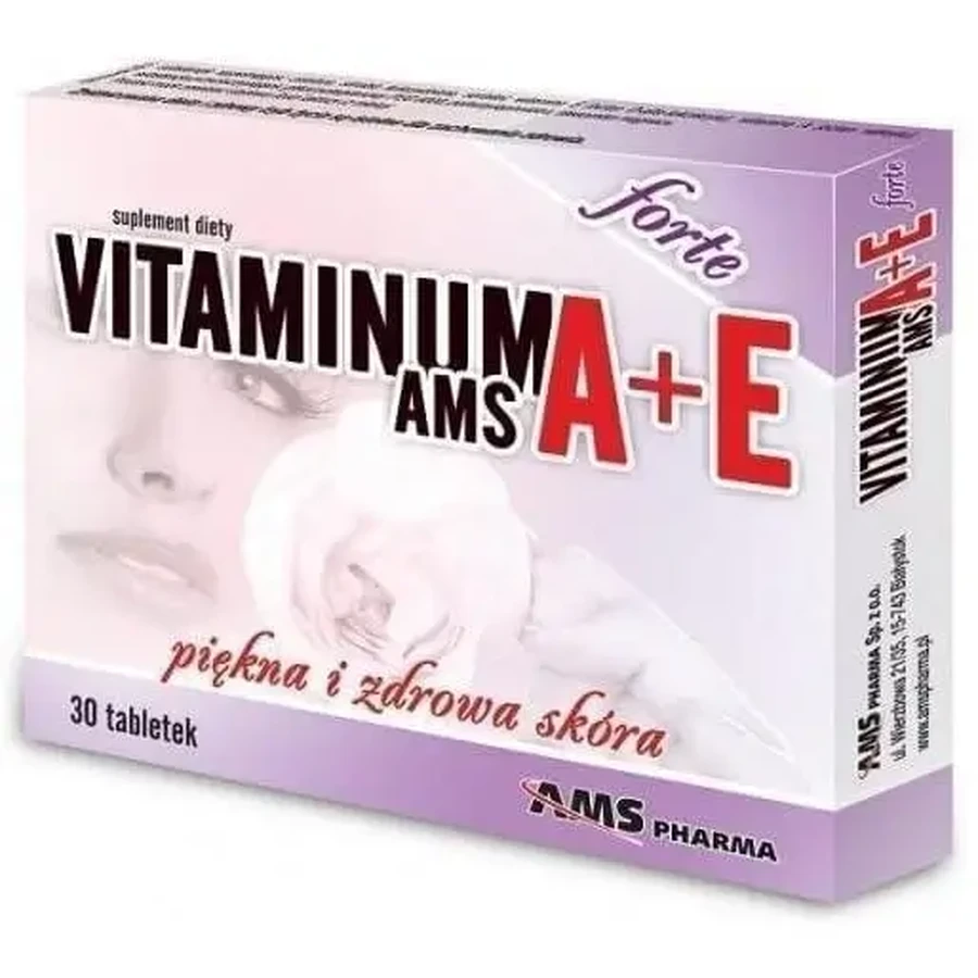 Vitaminum A+E AMS Forte, 30 таблеток: цены и характеристики