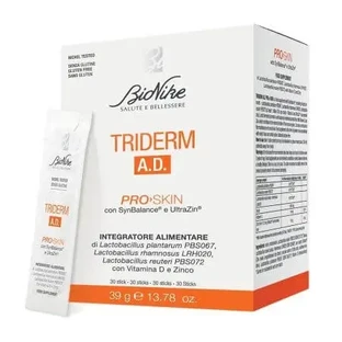 Добавка для кожи при атопическом дерматите Triderm A.D., 30 пакетиков, Bionike