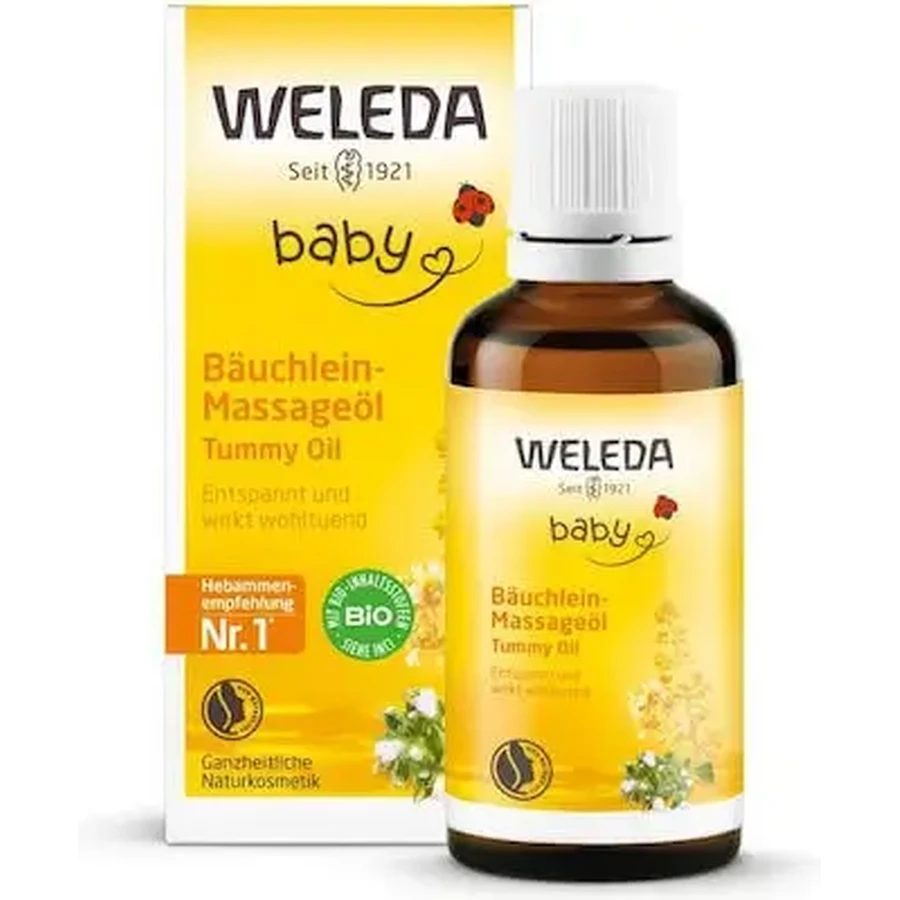 WELEDA Масажне масло з мигдалем для животика немовляти 50 мл: ціни та характеристики