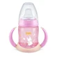 Nuk First Choice Тренировочная бутылочка с насадкой Night Blue 6m+ 150 мл в разных цветах — розовый