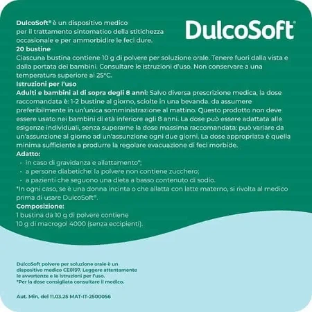 Dulcosoft — порошок для приготовления раствора для перорального применения, 20 пакетиков: цены и характеристики