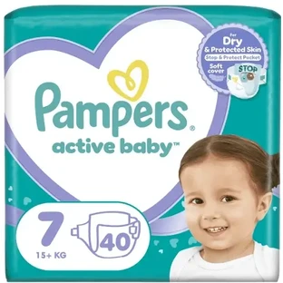 PAMPERS Active Baby, размер 7 (15+ кг), 40 штук