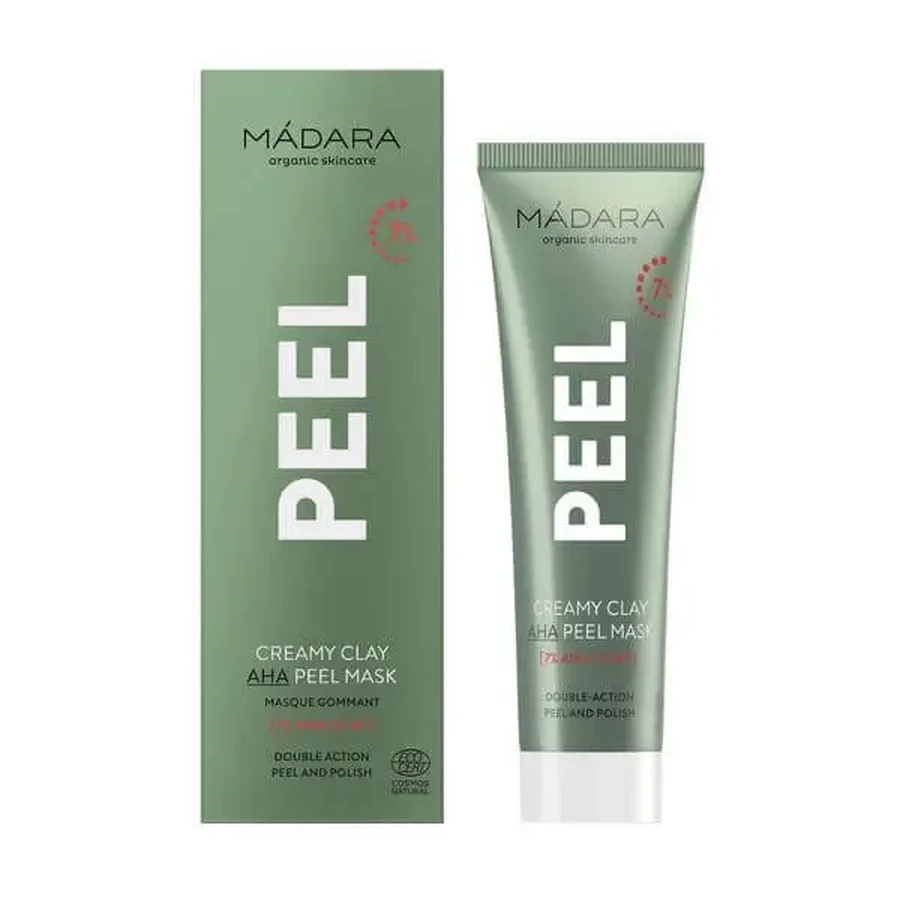 Madara Creamy Clay 7% AHA — глина для обличчя, маска, 60 мл: ціни та характеристики