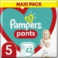 PAMPERS Дитячі трусики Pants №5, 12–17 кг, 42 шт., Maxi Pack