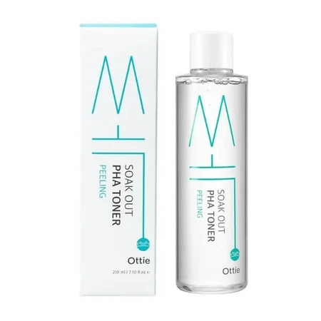Ottie Soak Out, тоник для лица с PHA-кислотой, 210 мл: цены и характеристики