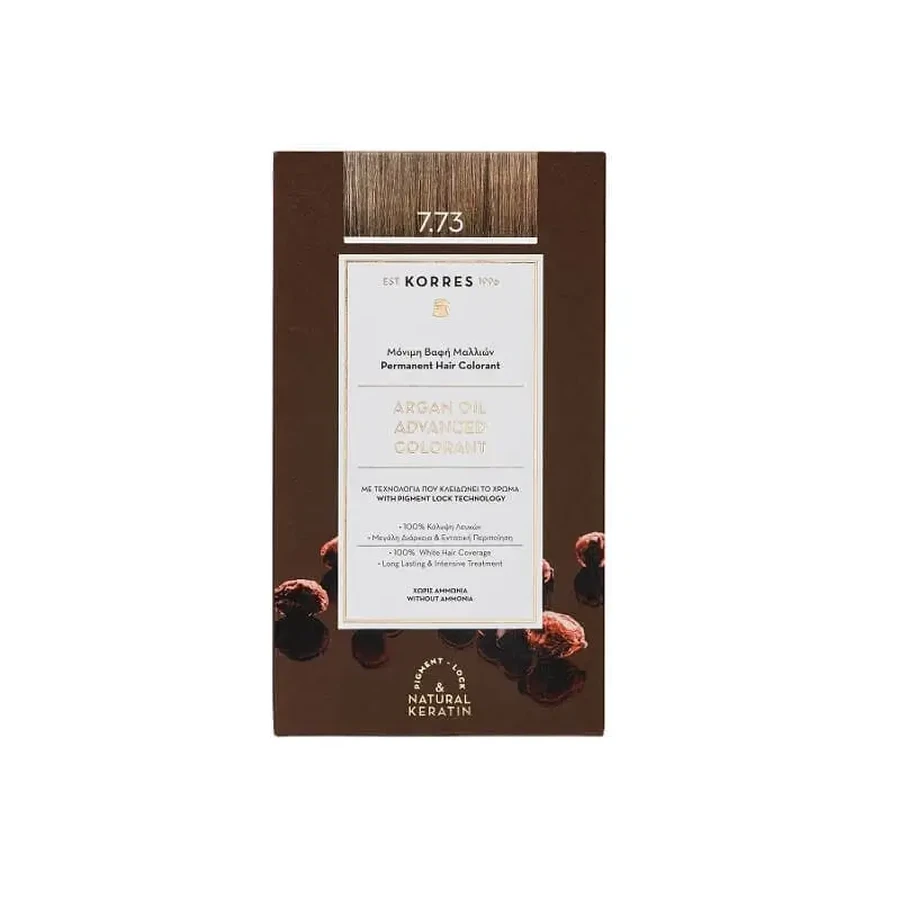 KORRES Argan Oil Advanced Colorant Краска для волос 7.73 Golden Mocha: цены и характеристики