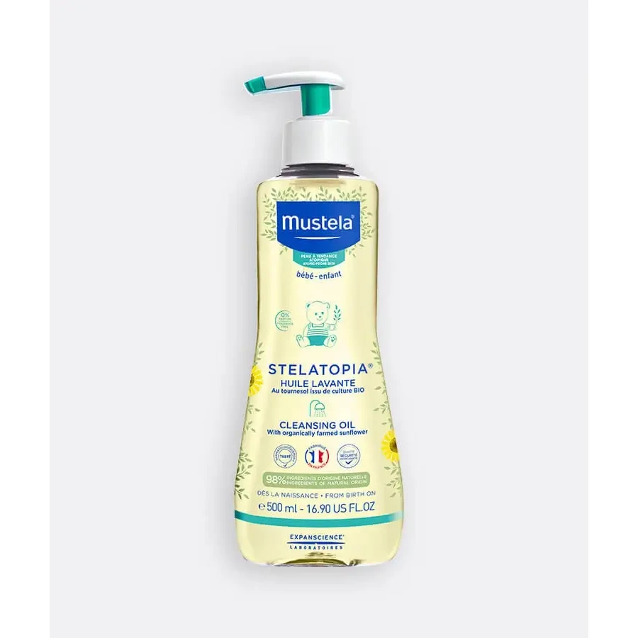 MUSTELA Bebe Stelatopia Cleansing Oil Очищувальна олія без ароматизаторів Спеціально для атопічної шкіри дитини 500 мл: ціни та характеристики