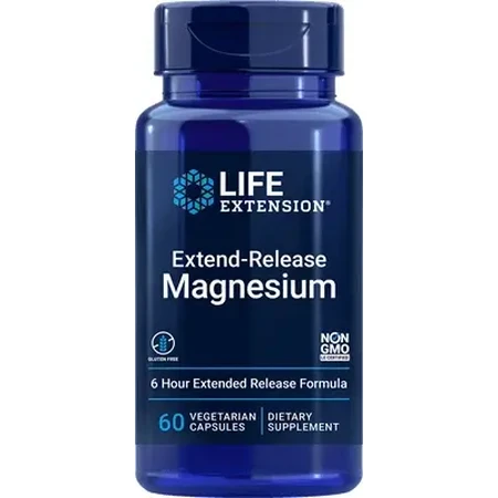 Магний с пролонгированным высвобождением, 60 вегетарианских капсул Life Extension: цены и характеристики