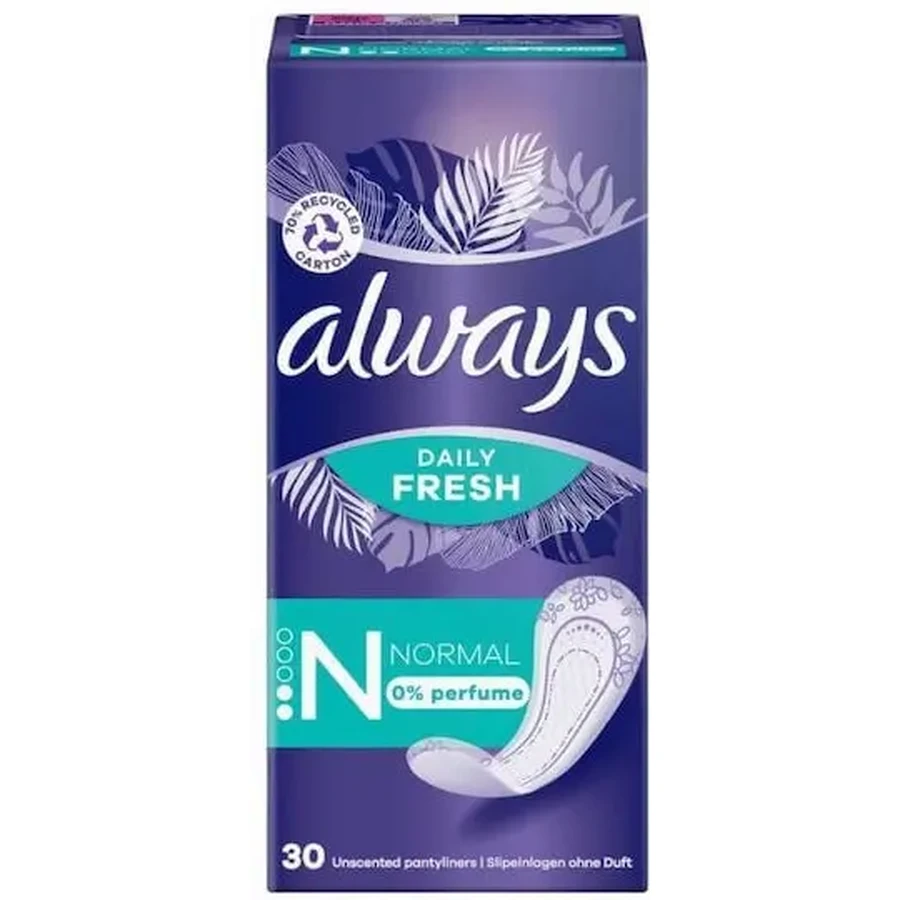 ALWAYS Daily Fresh Parfum Normal 0% 30 салфеток: цены и характеристики