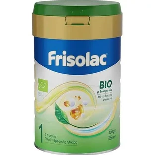 FRISOLAC 1 BIO Молочная смесь для грудных детей 0–6 месяцев в порошке, 400 г