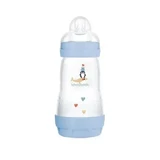 MAM Пластикова пляшка Easy Start Anti-Colic із силіконовою вставкою, від 2 місяців, 260 мл [351SBc]