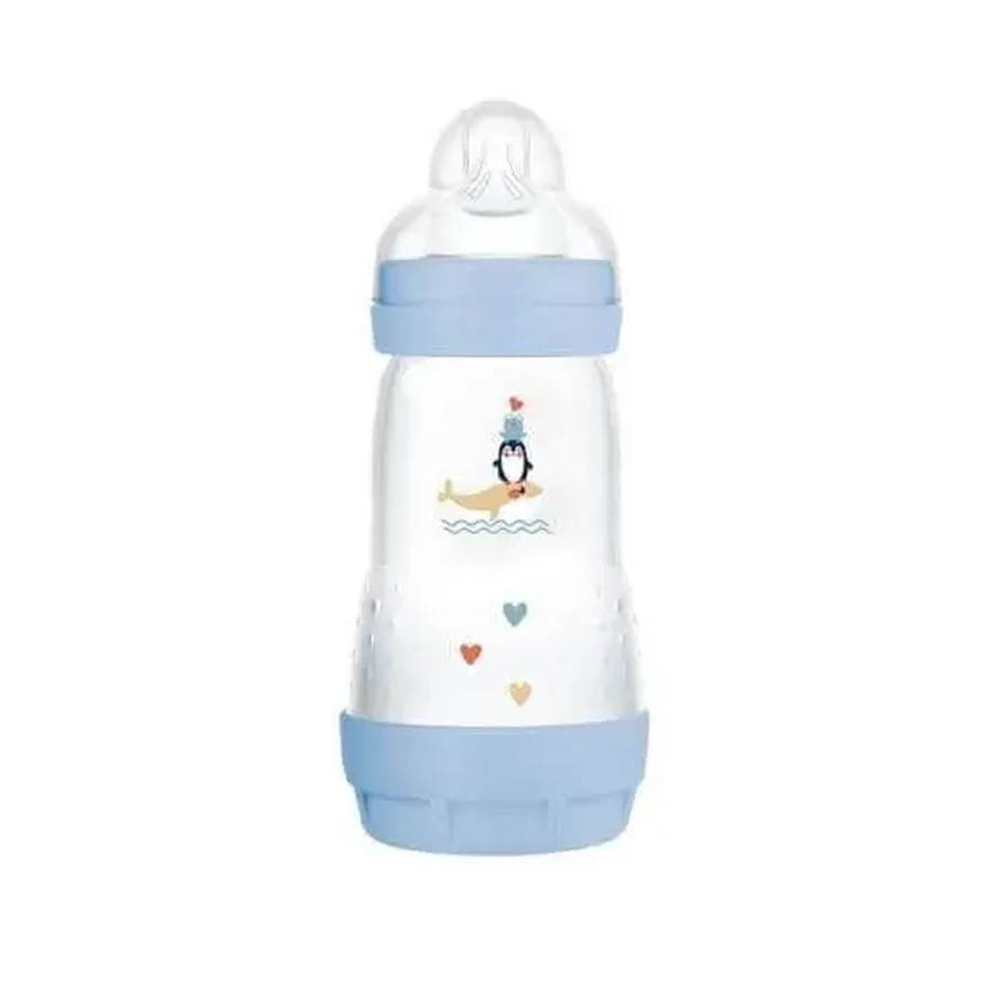 MAM Пластикова пляшка Easy Start Anti-Colic із силіконовою вставкою, від 2 місяців, 260 мл [351SBc]: ціни та характеристики