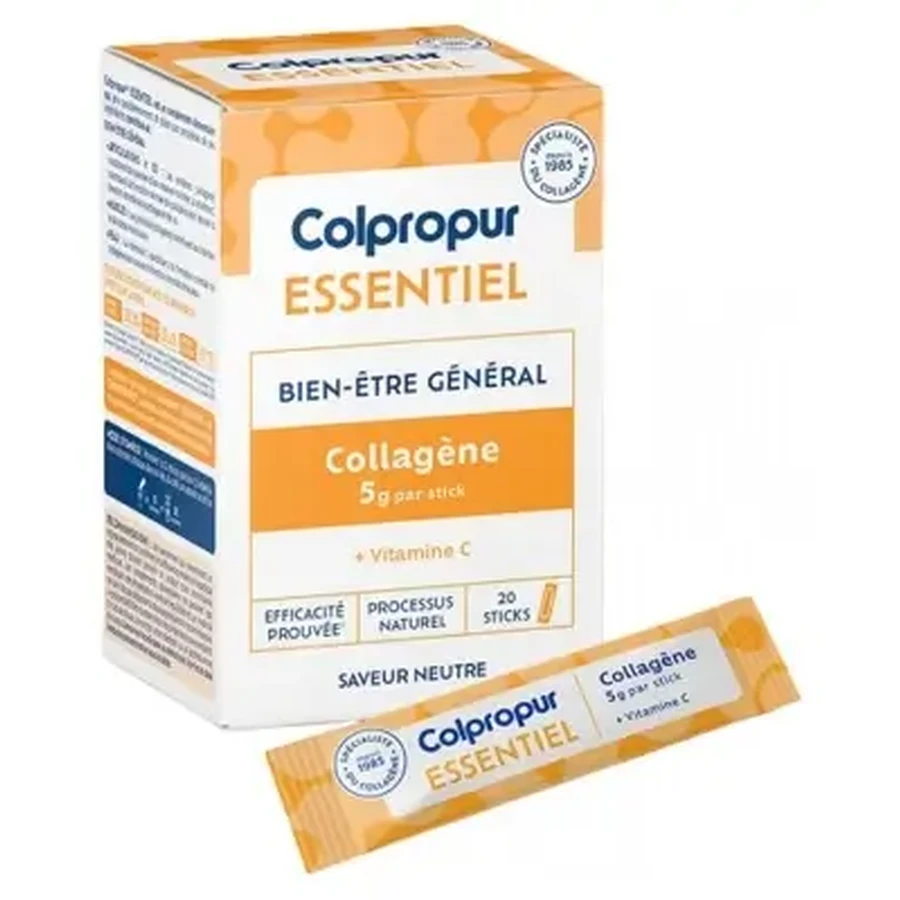 Colpropur Essential «Загальне самопочуття» з колагеном, 5 г, 20 пакетиків: ціни та характеристики