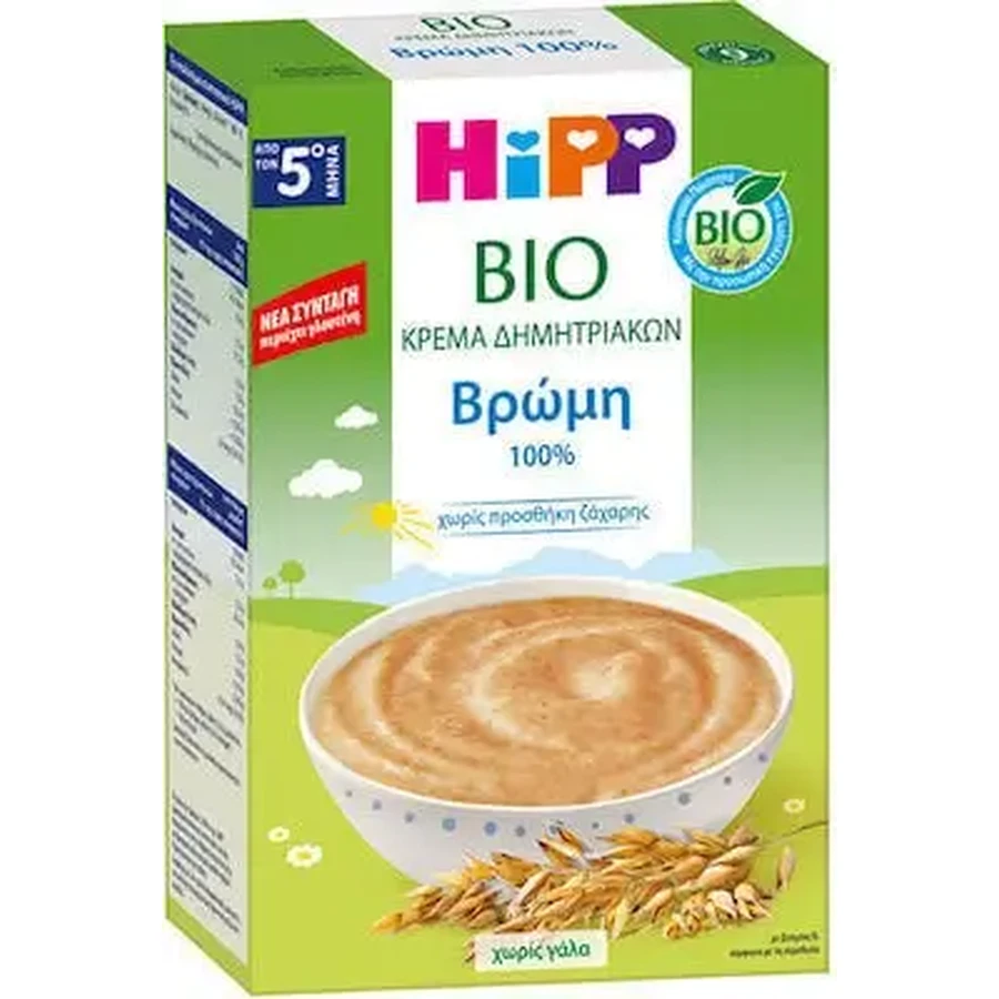 HIPP Bio Крем із зернових з вівсом, безглютеновий, безмолочний, з 5-го місяця, 200 г: ціни та характеристики