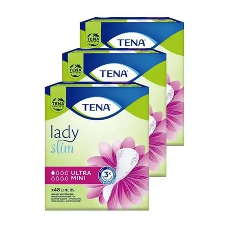 Набор из 3 упаковок TENA Lady Slim Ultra Mini, прокладки, 48 шт.: цены и характеристики