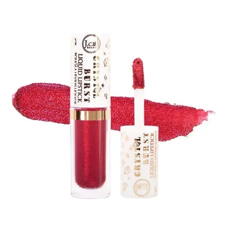J.Cat Beauty Crystal Burst Liquid Lipstick, блиск для губ із блискітками 103 Rose Quartz, 0,8 г: ціни та характеристики