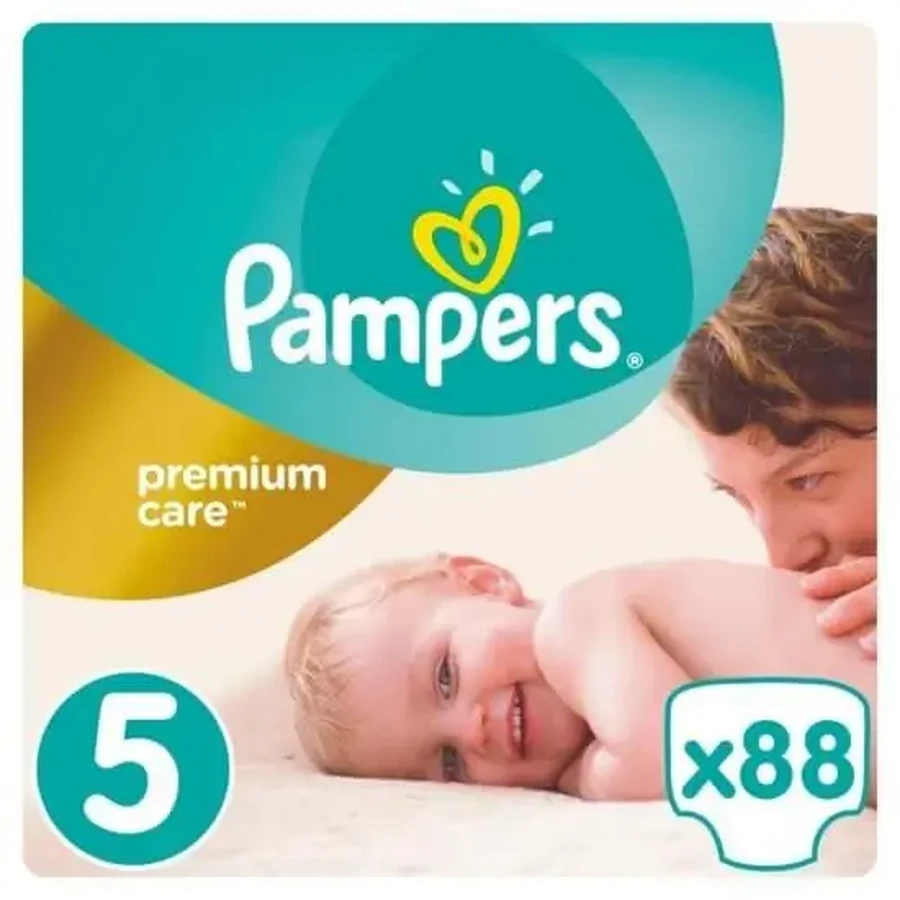 PAMPERS Детские подгузники Premium Care № 5, 11–18 кг, 88 штук, мега-упаковка: цены и характеристики