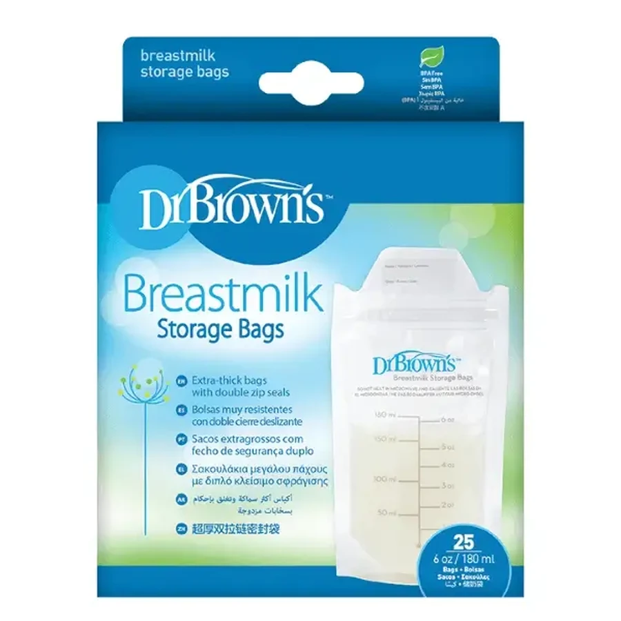 Пакеты для хранения грудного молока DR. BROWN'S, 180 мл, 25 шт., S 4005: цены и характеристики