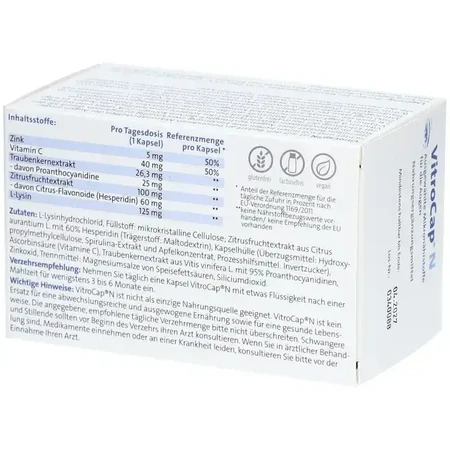 VITROCAP N, капсулы, 90 шт.: цены и характеристики