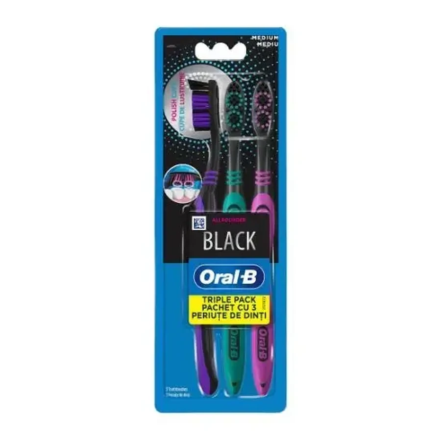 Зубная щетка ORAL B White Mega Pack 40M, 3 шт.: цены и характеристики