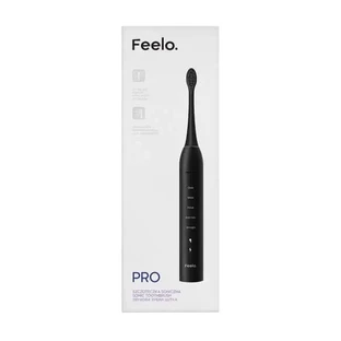 Feelo Pro, звуковая зубная щетка черного цвета с чехлом, 1 шт.