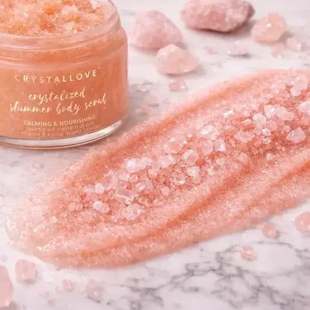 Crystallove, скраб для тела с розовым кварцем, 200 г: цены и характеристики