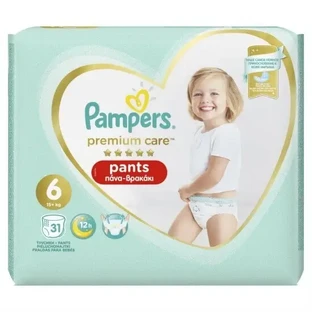 PAMPERS Дитячі штанці Premium Pants №6 15+ кг, 31 шт., Jumbo Pack