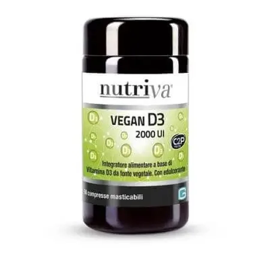 Nutriva vegan d3, 60 таблеток, 2000 МО: ціни та характеристики