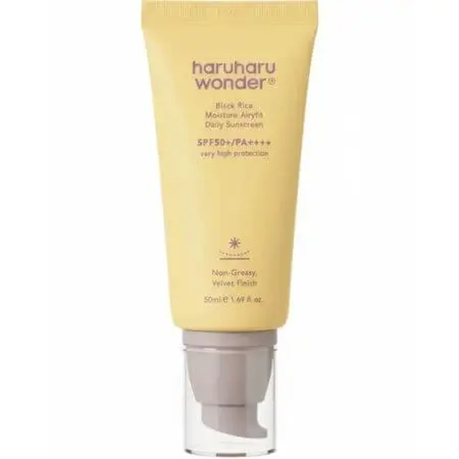 Увлажняющий крем для лица с фактором защиты SPF 50+ PA++++ Black Rice Moisture Airyfit Daily, 50 мл, Haruharu Wonder: цены и характеристики