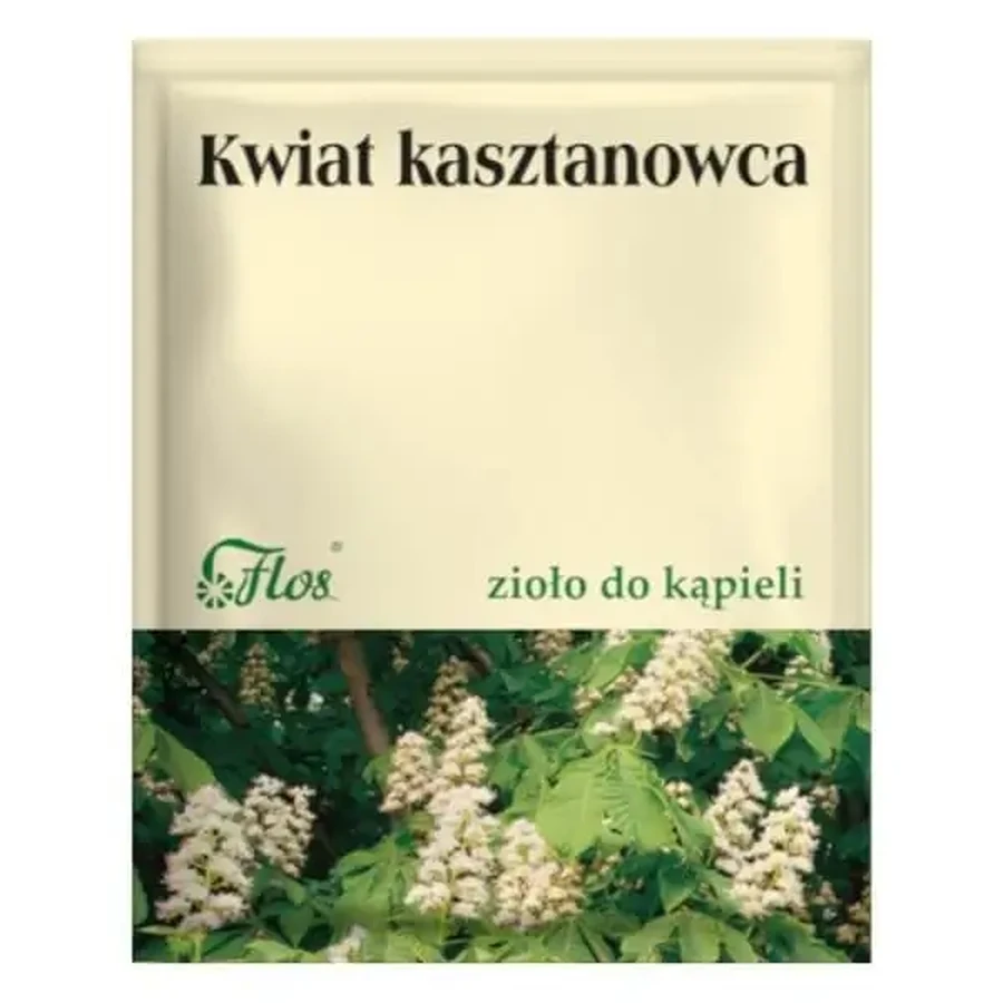 Flos, Трави для ванни, квітки каштана, 50 г: ціни та характеристики