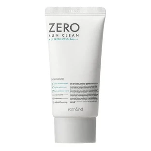 Rom&amp;nd Zero Sun Clean, тональний сонцезахисний крем для обличчя SPF50+ PA++++, 01 Fresh, 50 мл