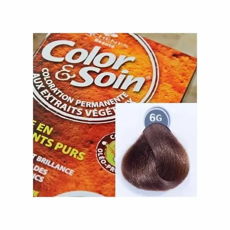 Color & Soin краска для волос (золотисто-темный блонд) 6G 135 мл: цены и характеристики