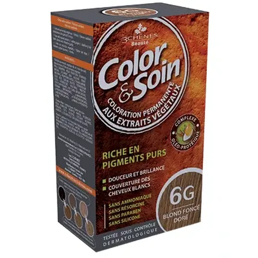 Color & Soin краска для волос (золотисто-темный блонд) 6G 135 мл: цены и характеристики