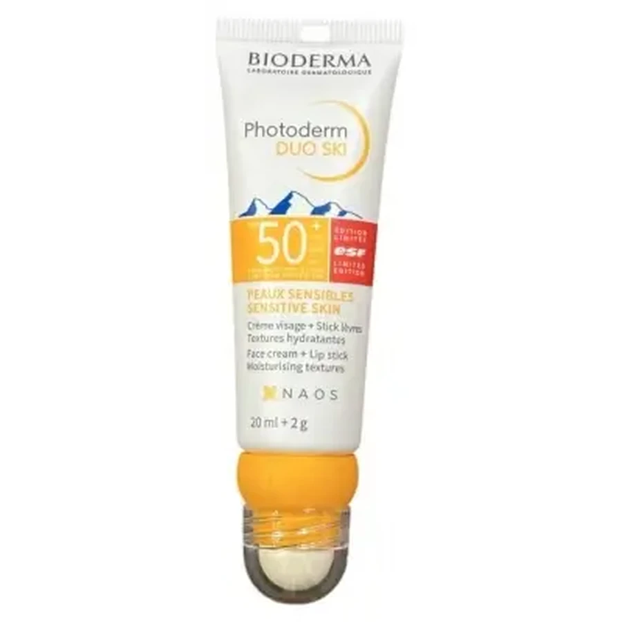 Bioderma Photoderm Duo: Крем для лица для катания на лыжах SPF 50+ 20 мл + Бальзам для губ SPF 50+ 2 г: цены и характеристики