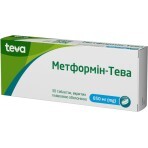 Метформін-Тева табл. 850 мг блістер №30: ціни та характеристики