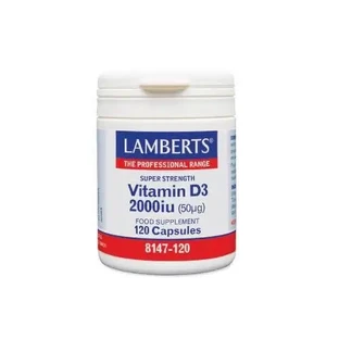 LAMBERTS Вітамін D3 2000 МО, 120 капсул