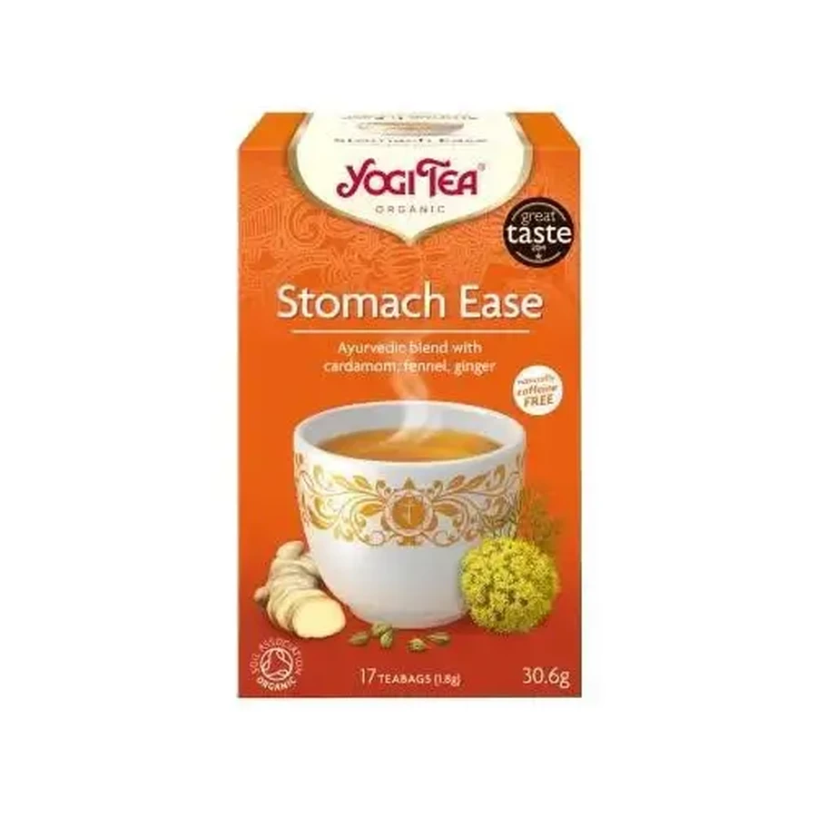 YOGI TEA Stomach Ease Органічний чай для травлення, 17 пакетиків, 30,6 г: ціни та характеристики