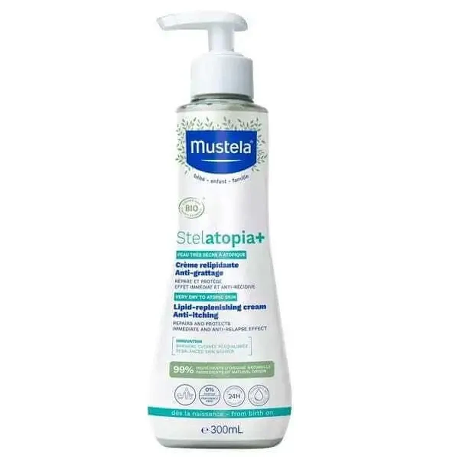 MUSTELA Stelatopia+ Крем для відновлення ліпідного шару для обличчя та тіла, 300 мл: ціни та характеристики