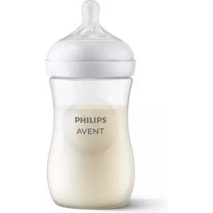 AVENT Natural Response Пластиковая бутылочка для детей от 1 месяца, белая, 260 мл [SCY903/01]