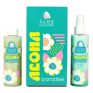 Aloe+ Colors Aloha Paradise Набор с Invisible Oil Mist 150 мл и Anti-Aging Invisible Dry Oil 150 мл