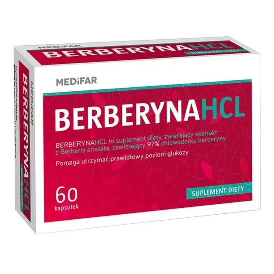 Medifar Ayumedic Берберин HCL, тверді капсули, 60 шт.: ціни та характеристики