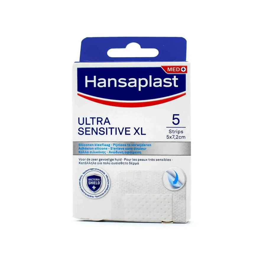 HANSAPLAST Ultra Sensitive XL Пластыри для чувствительной кожи 5x7,2 см, 5 штук: цены и характеристики