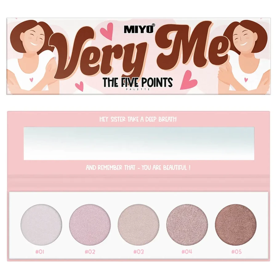 MIYO The Five Points Палітра тіней для повік Very Me, 6,5 г: ціни та характеристики