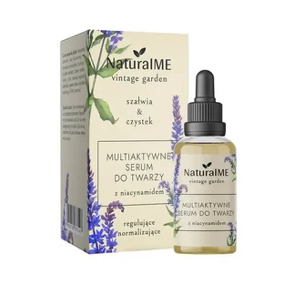 NaturalME Vintage Garden, мультиактивная сыворотка с ниацинамидом, шалфеем и честиком, 30 мл